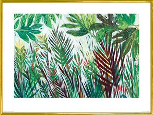 1art1 Pflanzen Poster Kunstdruck Bild und Kunststoff-Rahmen - Jungle Book, Shyama Ruffell (80 x 60cm) von 1art1