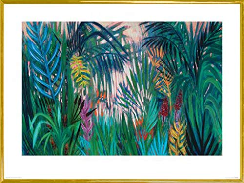 1art1 Pflanzen Poster Kunstdruck Bild und Kunststoff-Rahmen - Lush Life, Shyama Ruffell (80 x 60cm) von 1art1