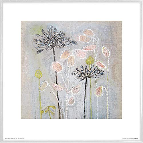1art1 Pflanzen Poster Kunstdruck Bild und Kunststoff-Rahmen - Agapanthus, Shyama Ruffell (40 x 40cm) von 1art1