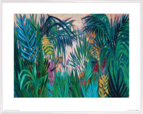 1art1 Pflanzen Poster Kunstdruck Bild und Kunststoff-Rahmen - Lush Life, Shyama Ruffell (50 x 40cm) von 1art1