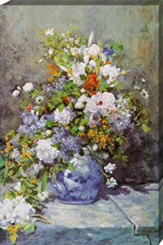 1art1 Pierre Auguste Renoir Poster Große Vase Mit Blumen, 1866 Bilder Leinwand-Bild Auf Keilrahmen | XXL-Wandbild Poster Kunstdruck Als Leinwandbild 120x80 cm 1art1 Pierre Auguste Renoir Poster Große Vase Mit Blumen, 1866 Bilder Leinwand-Bild Auf Keilrahmen | XXL-Wandbild Poster Kunstdruck Als Leinwandbild 120x80 cm von 1art1
