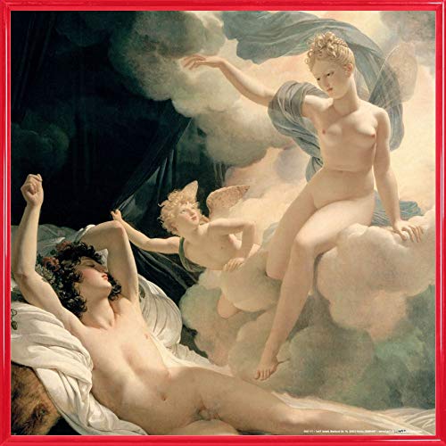 1art1 Pierre Narcisse Guérin Poster Kunstdruck Bild und Kunststoff-Rahmen - Morpheus Und Iris, 1811 (40 x 40cm) von 1art1