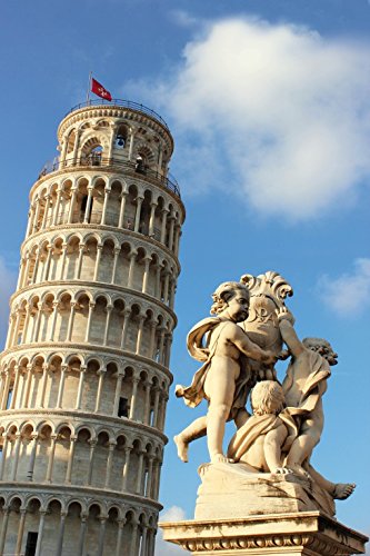 1art1 Pisa Der Schiefe Turm Und Der Puttenbrunnen Selbstklebende Fototapete Poster-Tapete 180x120 cm von 1art1