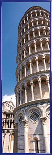 1art1 Pisa Poster Kunstdruck Bild und Kunststoff-Rahmen - Der Schiefe Turm Und Der Dom (91 x 30cm) von 1art1