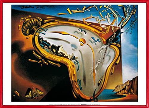 1art1 Salvador Dali Poster Kunstdruck Bild und Kunststoff-Rahmen - Die Weichen Uhren (70 x 50cm) von 1art1