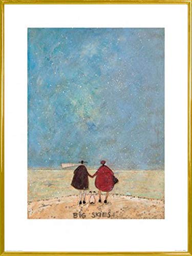 1art1 Sam Toft Poster Kunstdruck Bild und Kunststoff-Rahmen - Big Skies (80 x 60cm) von 1art1