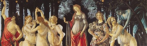 1art1 Sandro Botticelli Der Frühling, Das Reich Der Venus 1482-1487 Selbstklebende Fototapete Poster-Tapete 240x75 cm von 1art1