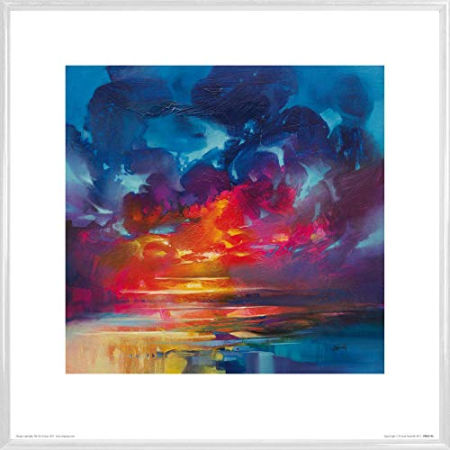 1art1 Scott Naismith Poster Kunstdruck Bild und Kunststoff-Rahmen - Liquid Light 3 (40 x 40cm) von 1art1