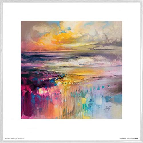 1art1 Scott Naismith Poster Kunstdruck Bild und Kunststoff-Rahmen - Liquid Reflections (40 x 40cm) von 1art1