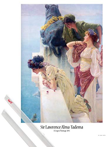 1art1 Sir Lawrence Alma-Tadema Plakat | Bild (91x61 cm) EIN Vorteilhafter Standpunkt, 1895 + EIN Paar Posterleisten, Transparent von 1art1