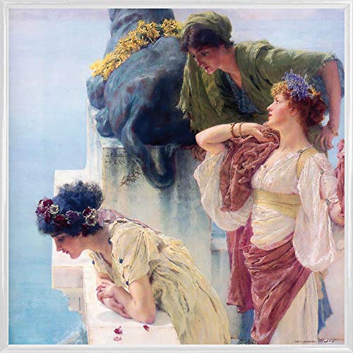 1art1 Sir Lawrence Alma-Tadema Poster Kunstdruck Bild und Kunststoff-Rahmen - EIN Vorteilhafter Standpunkt, 1895 (40 x 40cm) von 1art1