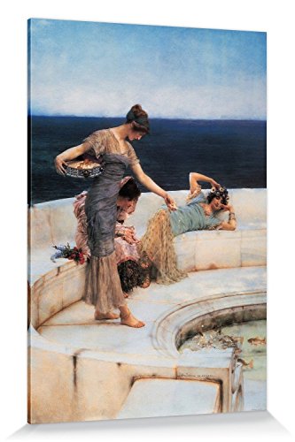 1art1 Sir Lawrence Alma-Tadema Poster Silberne Lieblinge, 1903 Bilder Leinwand-Bild Auf Keilrahmen | XXL-Wandbild Poster Kunstdruck Als Leinwandbild 180x120 cm von 1art1