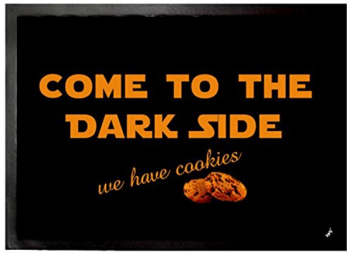 1art1 Humor - Come to The Dark Side, We Have Cookies Felpudo Alfombra (70 x 50cm) von 1art1