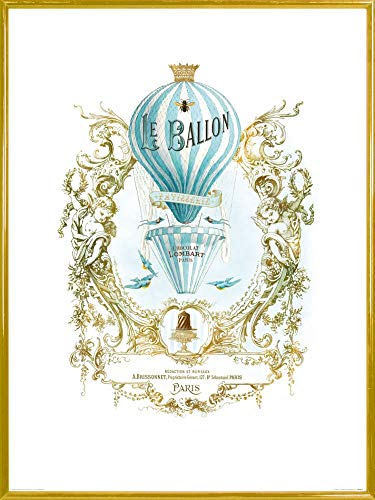 1art1 Spiegel Poster Kunstdruck Bild und Kunststoff-Rahmen - Le Ballon, Wendy Paula Patterson (80 x 60cm) von 1art1