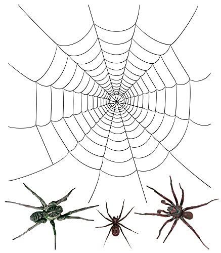 1art1 Spinnen Im Netz Der Spinnen Aufkleber Poster-Sticker Für Fenster 120x80 cm von 1art1