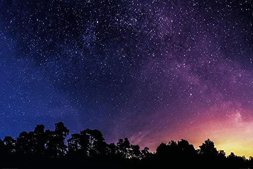 1art1 Sternenhimmel Poster Sternenklarer Nacht-Himmel Kunstdruck Bild 180x120 cm von 1art1