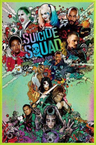 1art1 Suicide Squad Poster Plakat | Bild und Kunststoff-Rahmen - Nuke (91 x 61cm) von 1art1