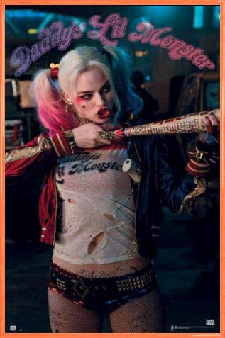 Suicide Squad Poster Plakat | Bild und Kunststoff-Rahmen - Harley Quinn, Daddy's Lil Monster (91 x 61cm) von 1art1