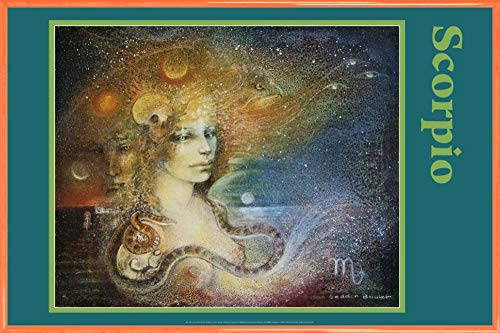 1art1 Susan Seddon Boulet Poster Plakat | Bild und Kunststoff-Rahmen - Sternzeichen - Scorpion (91 x 61cm) von 1art1