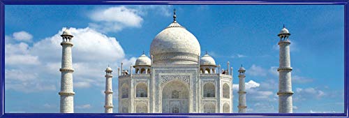 1art1 Taj Mahal Poster Kunstdruck Bild und Kunststoff-Rahmen - Das Weltwunder, Agra, Indien (91 x 30cm) von 1art1