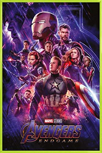 1art1 The Avengers Poster Plakat | Bild und Kunststoff-Rahmen - Endgame Kinoplakat (91 x 61cm) von 1art1