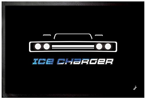 1art1 The Fast and The Furious Ice Charger Fußmatte Dekomatte Innenbereich | Design Türmatte 60x40 cm von 1art1