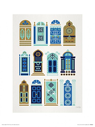 1art1 Türen Poster Moroccan Doors, Cat Coquillette Kunstdruck Bild 40x30 cm von 1art1