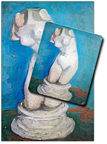 1art1 Vincent Van Gogh, Gips-Statuette Eines Weiblichen Torsos, 1887 1 Kunstdruck Bild (120x80 cm) + 1 Mauspad (23x19 cm) Geschenkset von 1art1