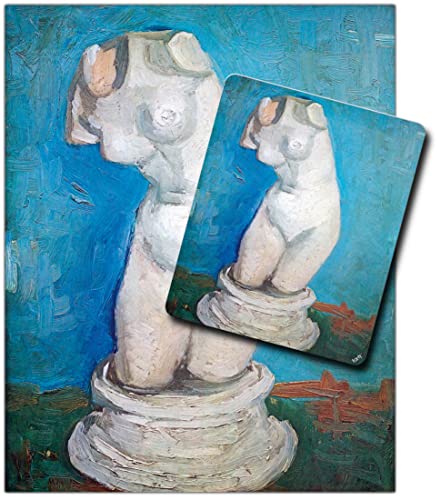 1art1 Vincent Van Gogh, Gips-Statuette Eines Weiblichen Torsos, 1887 1 Kunstdruck Bild (50x40 cm) + 1 Mauspad (23x19 cm) Geschenkset von 1art1