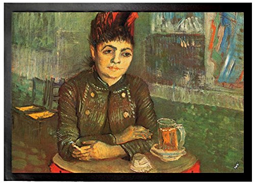 1art1 Vincent Van Gogh Agostina Segatori Im Café Du Tambourin, 1887 Fußmatte Dekomatte Innenbereich | Design Türmatte 70x50 cm von 1art1