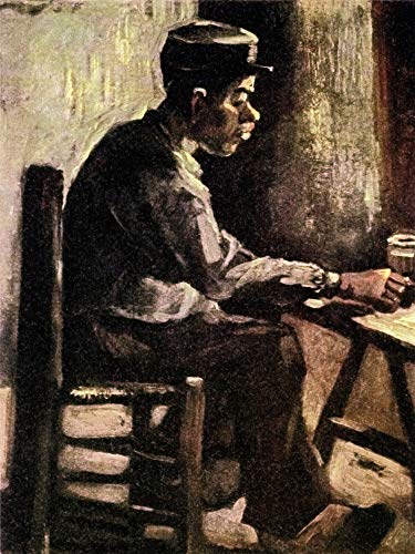 1art1 Vincent Van Gogh Poster Bauer Am Tisch, 1885 Kunstdruck Bild 80x60 cm von 1art1