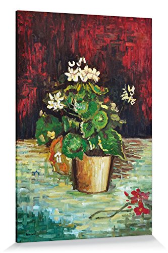 1art1 Vincent Van Gogh Poster Geranie In Einem Blumentopf, 1886 Bilder Leinwand-Bild Auf Keilrahmen | XXL-Wandbild Poster Kunstdruck Als Leinwandbild 180x120 cm von 1art1