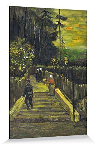 1art1 Vincent Van Gogh Poster Kleiner Weg Am Montmartre, 1886 Bilder Leinwand-Bild Auf Keilrahmen | XXL-Wandbild Poster Kunstdruck Als Leinwandbild 180x120 cm von 1art1