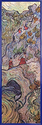 1art1 Vincent Van Gogh Poster Kunstdruck Bild und Kunststoff-Rahmen - Die Schlucht Les Peiroulets, 1889 (91 x 30cm) von 1art1
