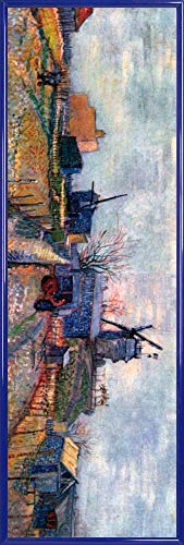 1art1 Vincent Van Gogh Poster Kunstdruck Bild und Kunststoff-Rahmen - Gemüsegärten Auf Dem Montmartre, 1887 (91 x 30cm) von 1art1