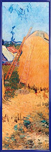 1art1 Vincent Van Gogh Poster Kunstdruck Bild und Kunststoff-Rahmen - Heuschober In Der Provence, 1888 (91 x 30cm) von 1art1