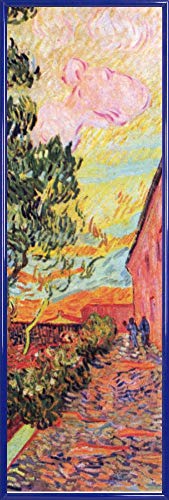 1art1 Vincent Van Gogh Poster Kunstdruck Bild und Kunststoff-Rahmen - Irrenhausgarten Von Saint-Rémy, 1889 (91 x 30cm) von 1art1