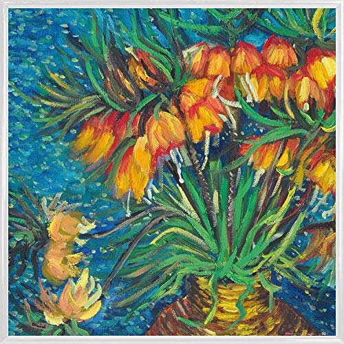 1art1 Vincent Van Gogh Poster Kunstdruck Bild und Kunststoff-Rahmen - Kaiserkronen In Einer Kupfervase, 1887 (40 x 40cm) von 1art1