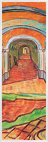 1art1 Vincent Van Gogh Poster Kunstdruck Bild und Kunststoff-Rahmen - Korridor Im Hospital Saint-Paul, 1889, Detail (91 x 30cm) von 1art1