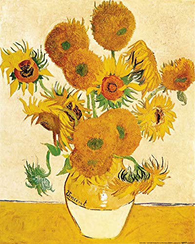1art1 Vincent Van Gogh Poster Vierzehn Sonnenblumen In Einer Vase, 1888 Kunstdruck Bild 50x40 cm von 1art1