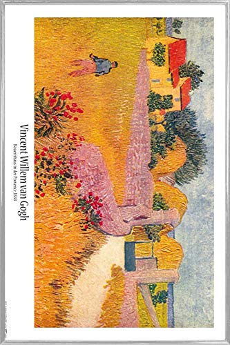 1art1 Vincent Van Gogh Poster Plakat | Bild und Kunststoff-Rahmen - Bauernhaus In Der Provence, 1888 (91 x 61cm) von 1art1