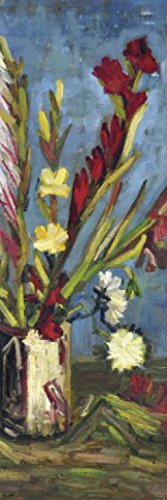 1art1 Vincent Van Gogh Vase Mit Gladiolen, 1886, 1-Teilig Fototapete Poster-Tapete 250x79 cm von 1art1