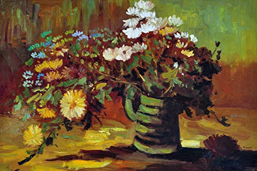 1art1 Vincent Van Gogh XXL Poster Vase Mit Margeriten, 1886 Plakat | Bild 120x80 cm von 1art1