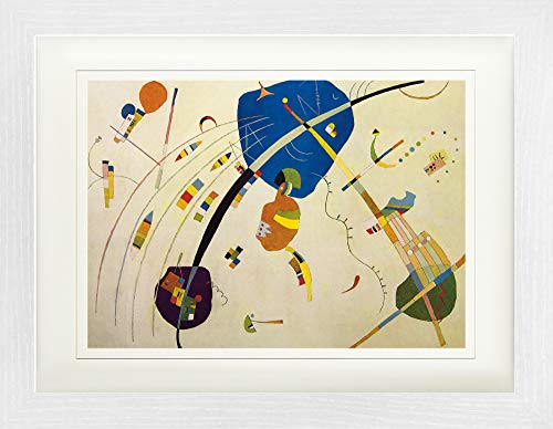 1art1 Wassily Kandinsky Poster Gegen Blau, 1939 Gerahmtes Bild Mit Edlem Passepartout | Wand-Bilder | Im Bilderrahmen 40x30 cm von 1art1