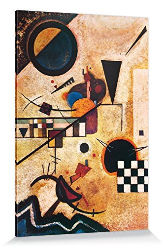 1art1 Wassily Kandinsky Poster Gegenklänge, 1924 Bilder Leinwand-Bild Auf Keilrahmen | XXL-Wandbild Poster Kunstdruck Als Leinwandbild 180x120 cm von 1art1