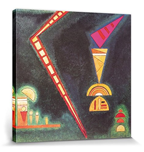 1art1 Wassily Kandinsky Poster Grün, 1929 Bilder Leinwand-Bild Auf Keilrahmen | XXL-Wandbild Poster Kunstdruck Als Leinwandbild 70x70 cm von 1art1