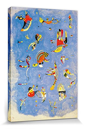 1art1 Wassily Kandinsky Poster Himmelblau, 1940 Bilder Leinwand-Bild Auf Keilrahmen | XXL-Wandbild Poster Kunstdruck Als Leinwandbild 120x80 cm von 1art1