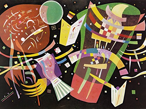 1art1 Wassily Kandinsky Komposition X, 1939, 2-Teilig Fototapete Poster-Tapete 240x180 cm von 1art1
