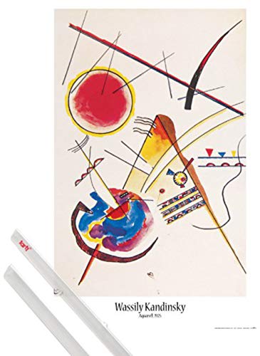 1art1 Wassily Kandinsky Plakat | Bild (91x61 cm) Aquarell Aus Dem Gästebuch Hess, 1925 + EIN Paar Posterleisten, Transparent von 1art1