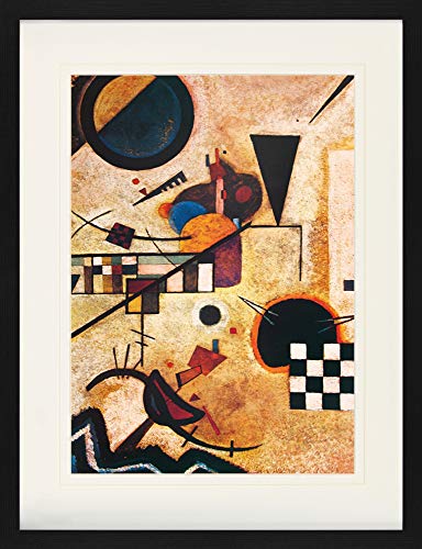 1art1 Wassily Kandinsky Poster Gegenklänge, 1924 Gerahmtes Bild Mit Edlem Passepartout | Wand-Bilder | Im Bilderrahmen 80x60 cm 1art1 Wassily Kandinsky Poster Gegenklänge, 1924 Gerahmtes Bild Mit Edlem Passepartout | Wand-Bilder | Im Bilderrahmen 80x60 cm von 1art1